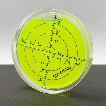 Nivel de burbuja PrecisionPro 60MM PMMA – Herramienta precisa de medición de superficies para una alineación perfecta
