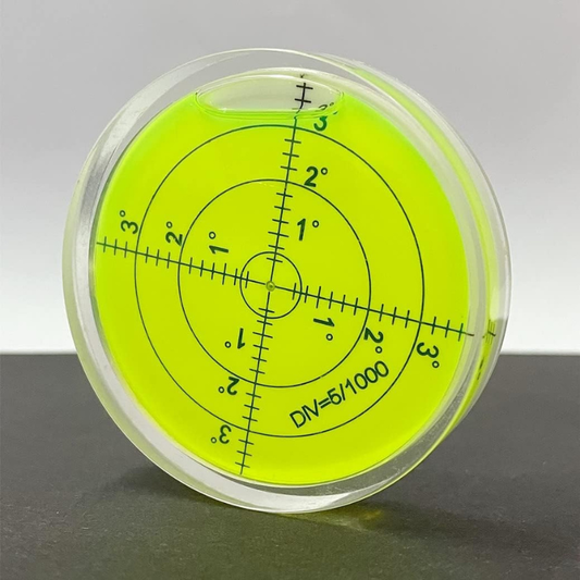 Nivel de burbuja PrecisionPro 60MM PMMA – Herramienta precisa de medición de superficies para una alineación perfecta