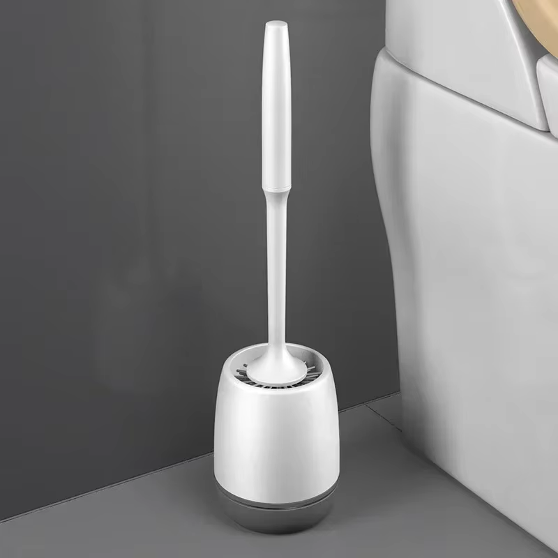 Cepillo de inodoro de silicona TPR SanitPro – Ultrarresistente, diseño ergonómico para un baño más limpio y fresco